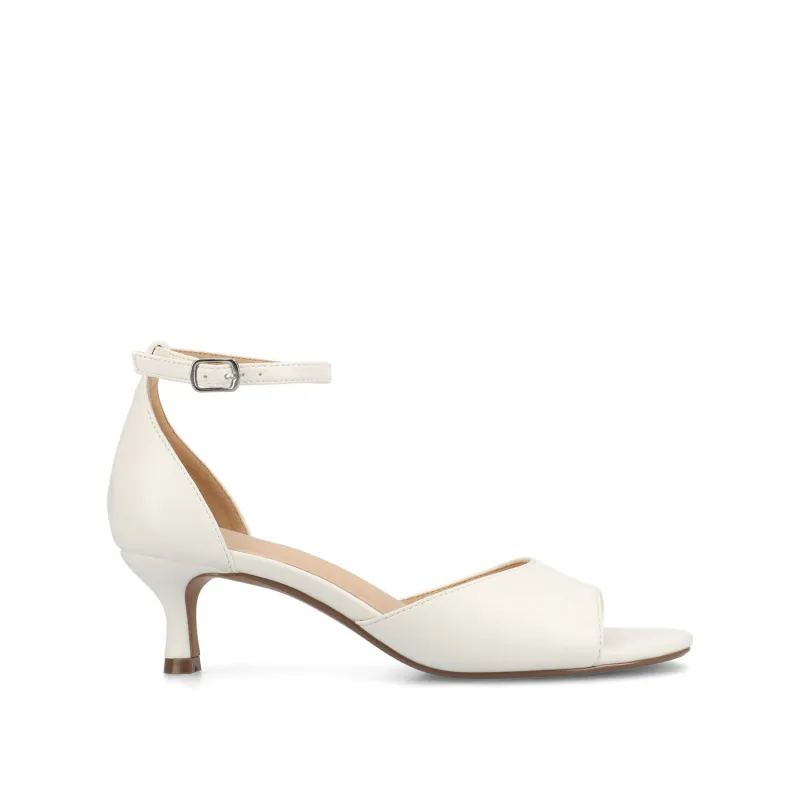 JEZZIE DRESS SANDALS IN WIDE - White sold by Journee Collection