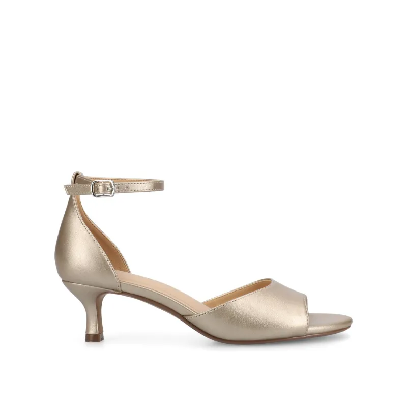 JEZZIE DRESS SANDALS IN WIDE - Champagne sold by Journee Collection