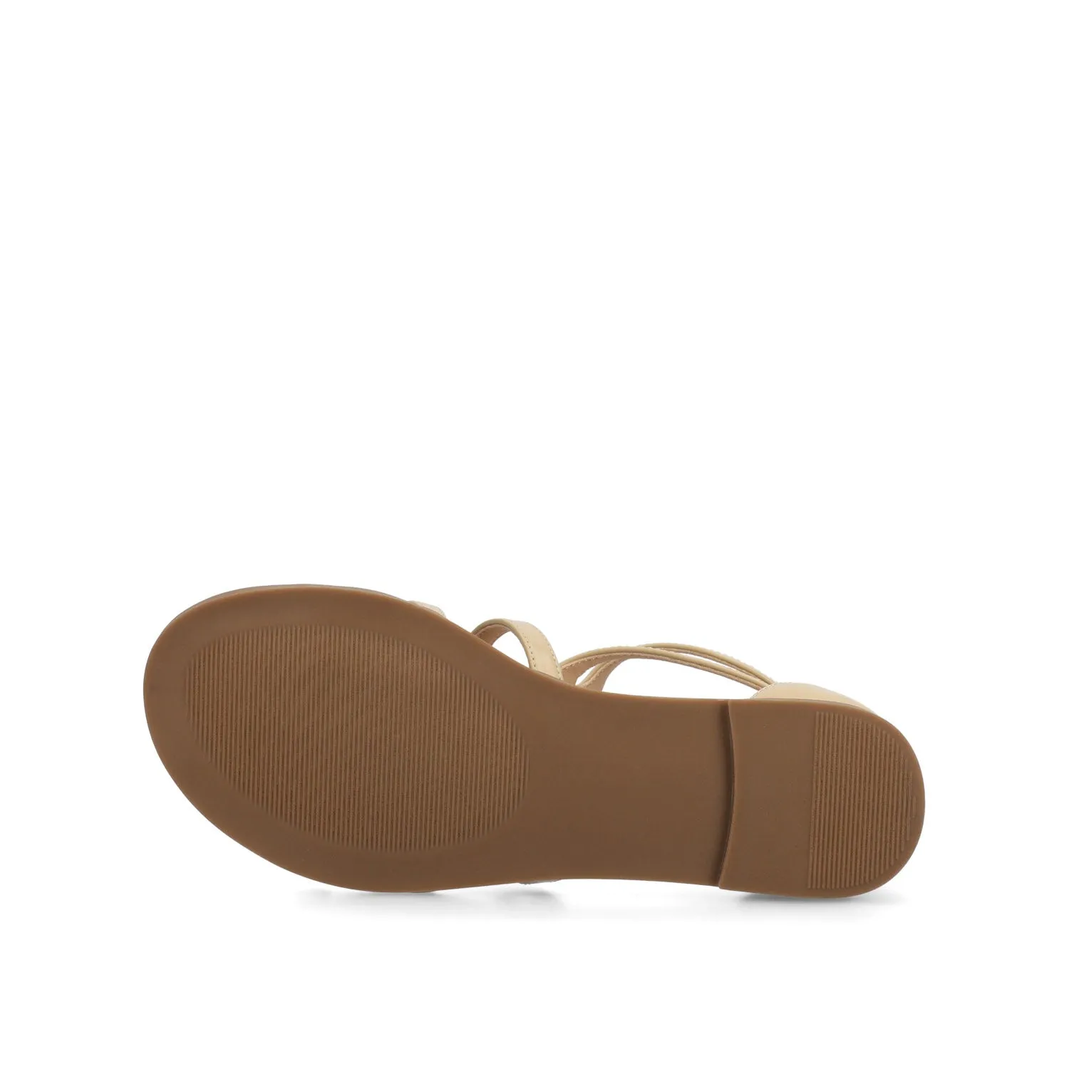 GENNEVA FLAT SANDALS IN WIDE - Taupe PU sold by Journee Collection product image thumbnail 5