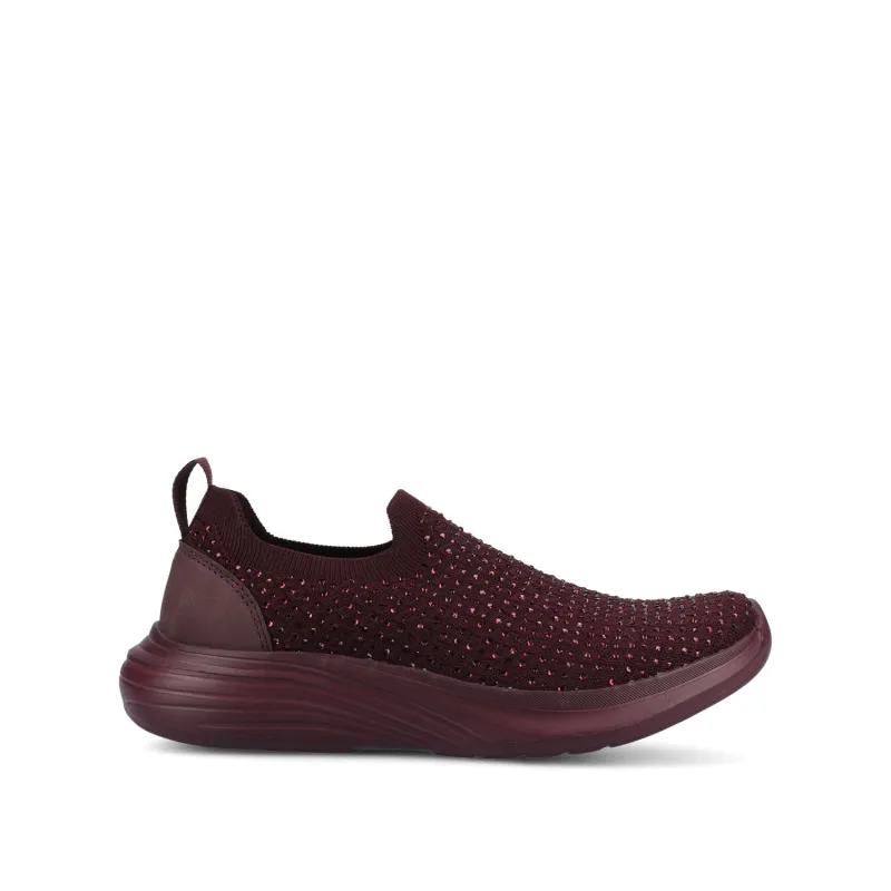 LINNEA CASUAL SNEAKERS - Wine Bling sold by Journee Collection