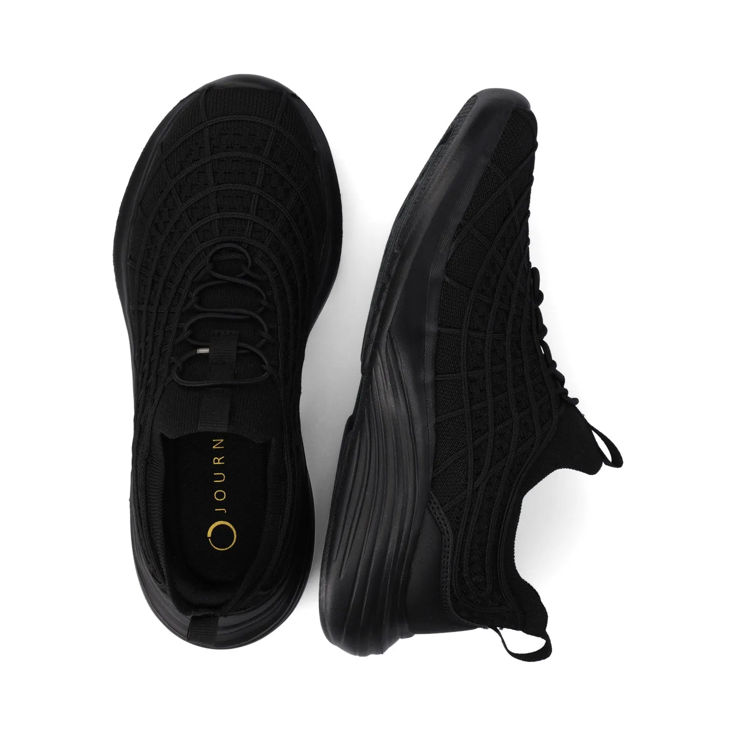 DASHA CASUAL SNEAKERS - Black Knit sold by Journee Collection product image thumbnail 3