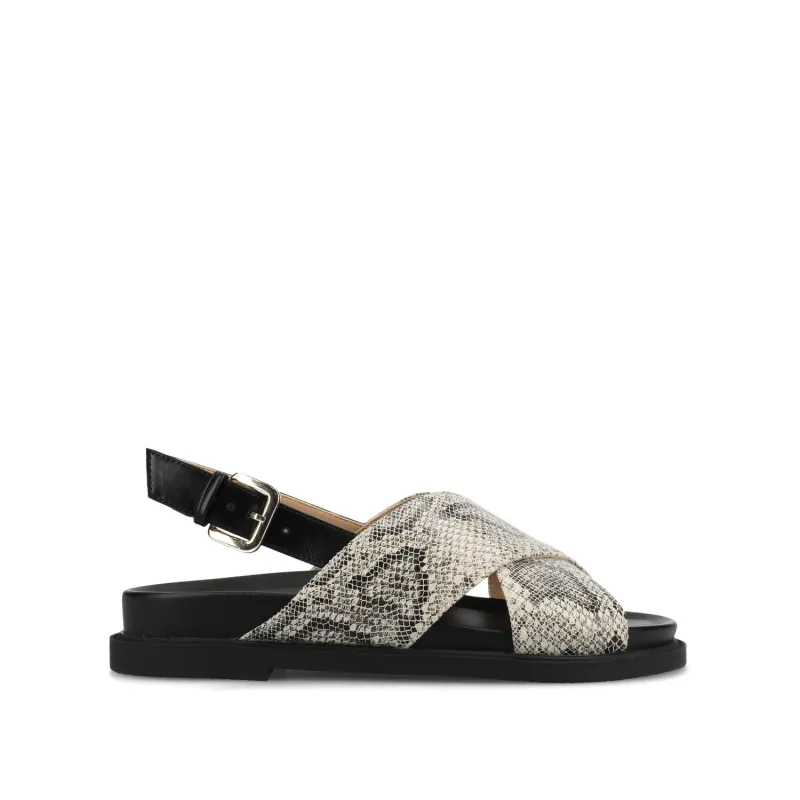 MARINNA FLAT SANDALS - Snake sold by Journee Collection