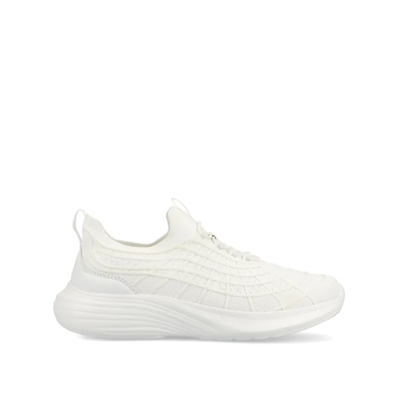 DASHA CASUAL SNEAKERS - White Knit sold by Journee Collection