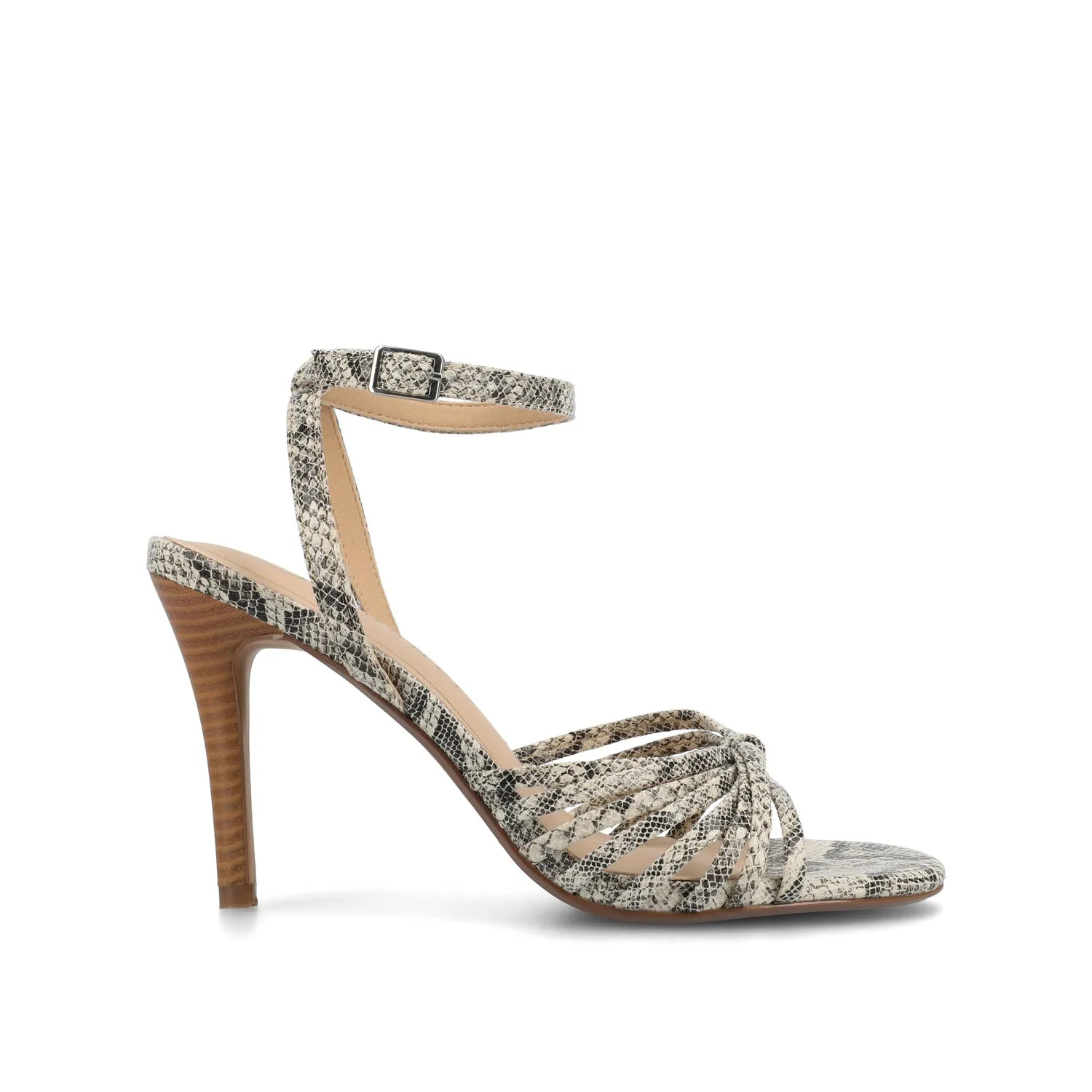 VANITA STILETTO HEELS IN VEGAN LEATHER IN WIDE - Snake sold by Journee Collection