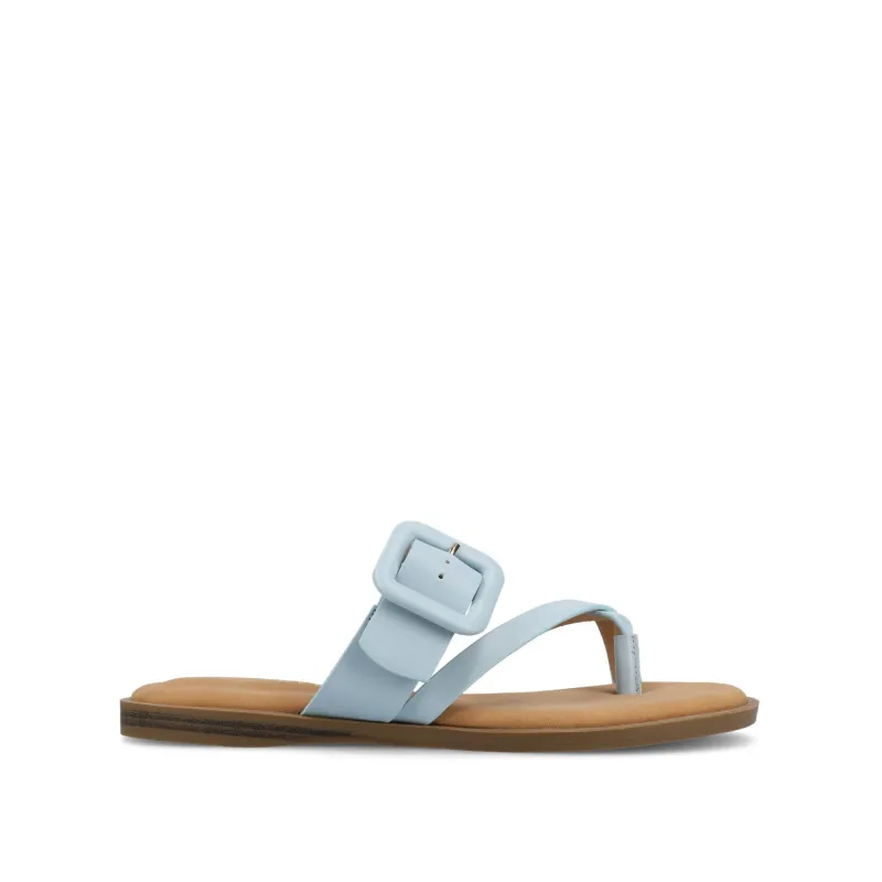 LAYRA FLAT SANDALS - Light Blue sold by Journee Collection
