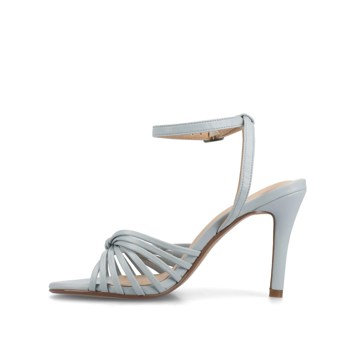 VANITA STILETTO HEELS IN VEGAN LEATHER IN WIDE - Blue sold by Journee Collection product image thumbnail 3