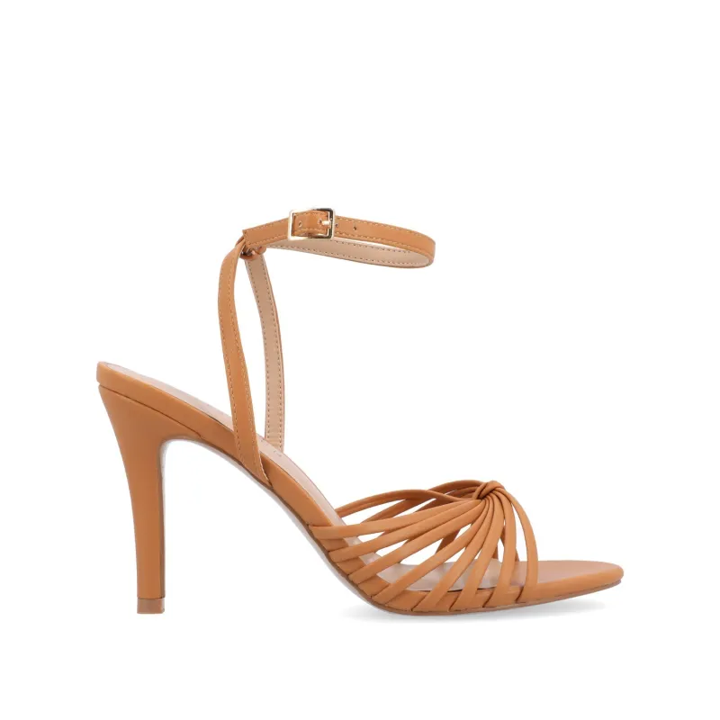 VANITA STILETTO HEELS IN VEGAN LEATHER IN WIDE - Tan sold by Journee Collection