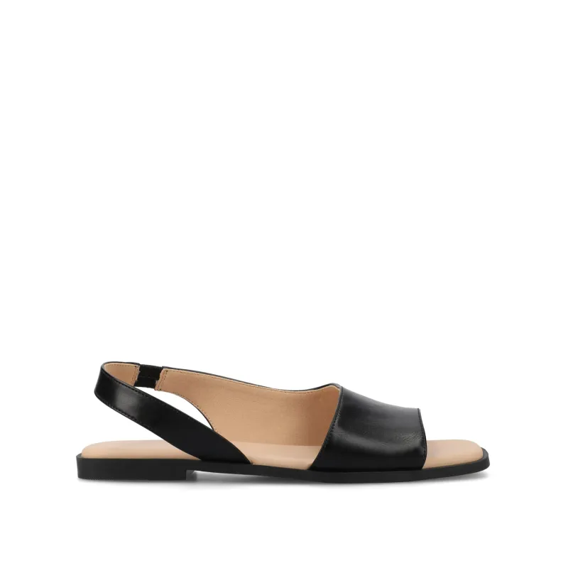 BRINSLEY SANDALS IN VEGAN LEATHER - Black PU sold by Journee Collection