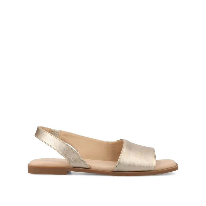 BRINSLEY SANDALS IN VEGAN LEATHER - Gold PU sold by Journee Collection