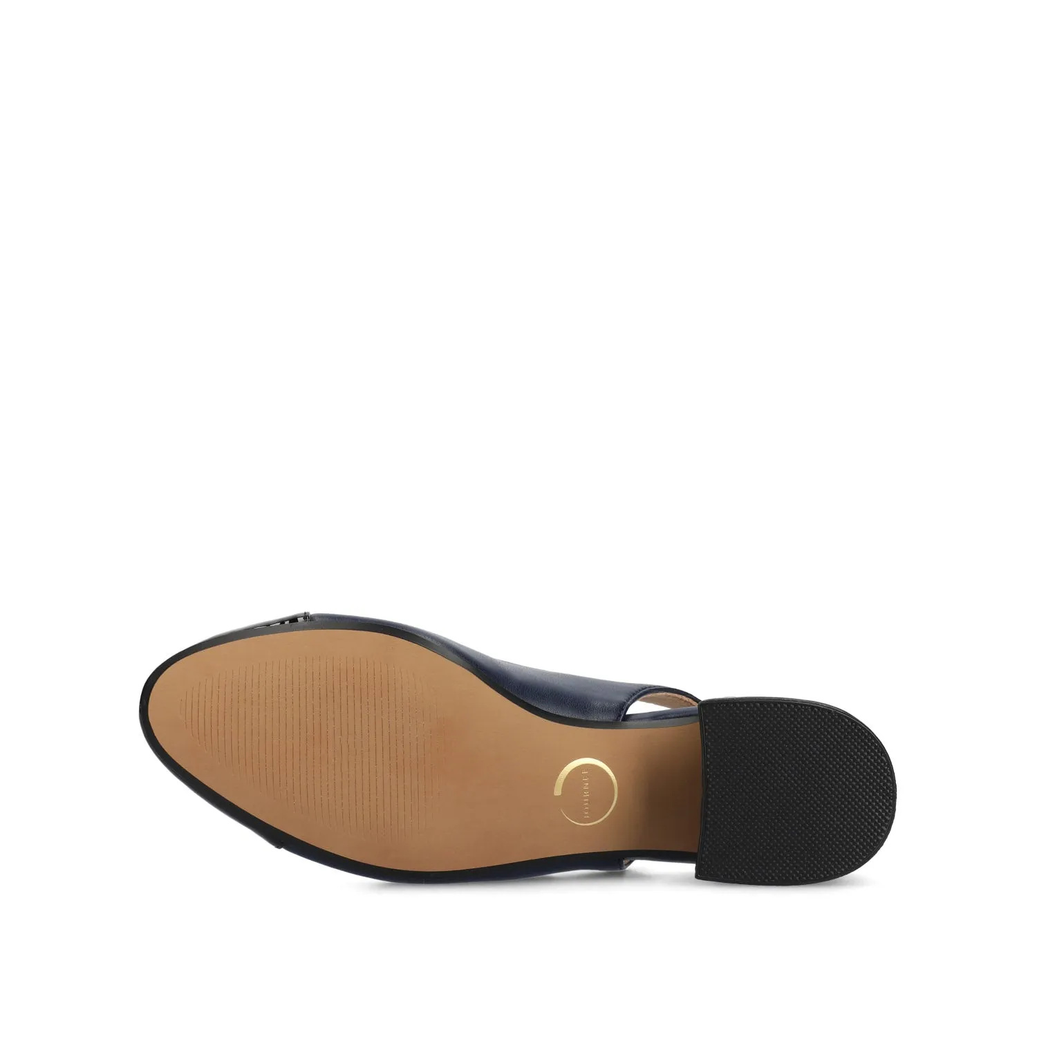 SAMMIE BLOCK HEELS IN WIDE - Navy PU sold by Journee Collection product image thumbnail 5