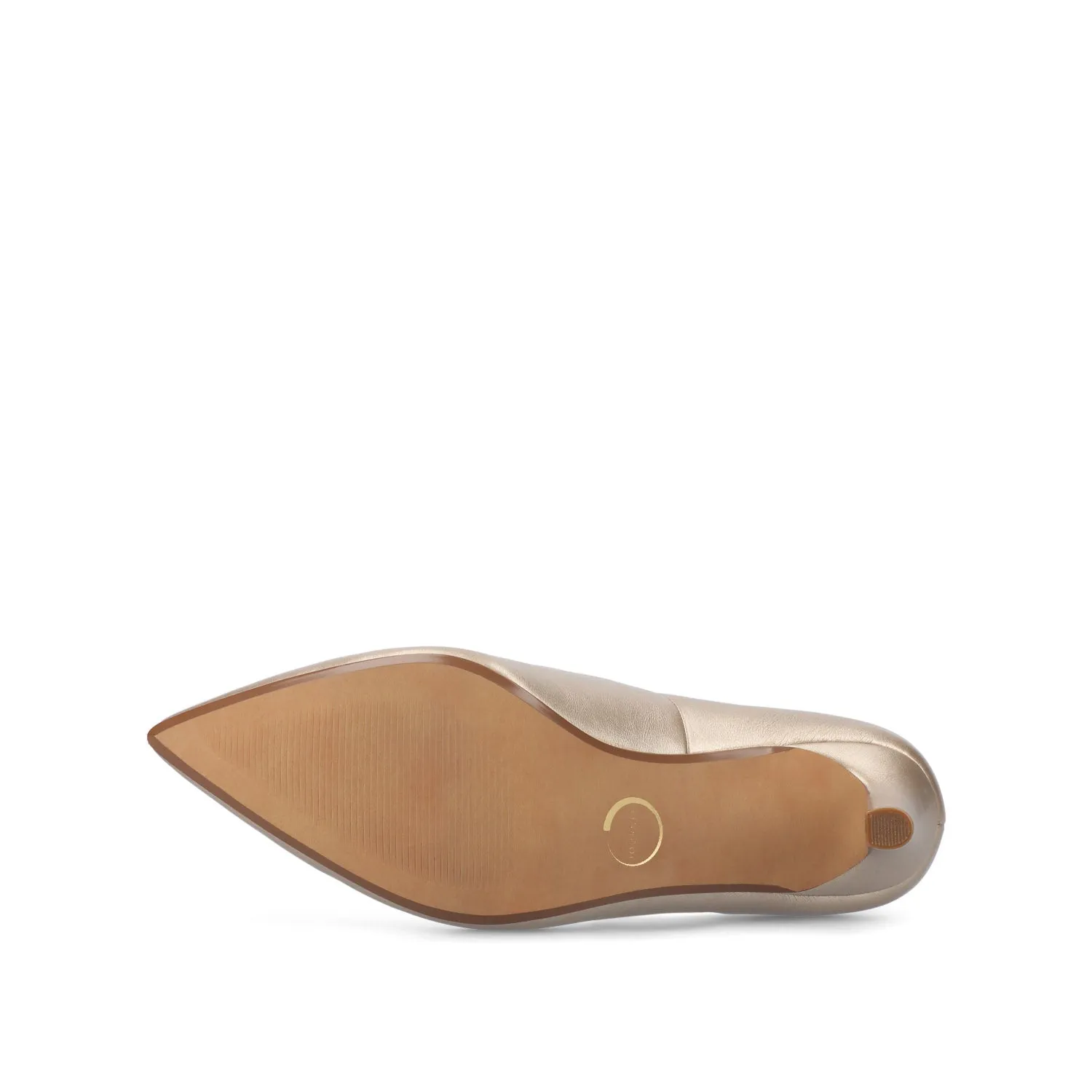 SCYLEE STILETTO PUMP HEELS IN VEGAN LEATHER - Champagne PU sold by Journee Collection product image thumbnail 5