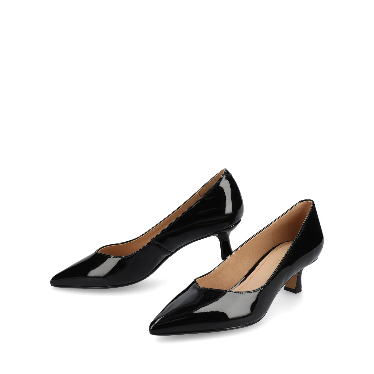 PAMMIE KITTEN HEELS IN PATENT - Black Patent sold by Journee Collection product image thumbnail 2