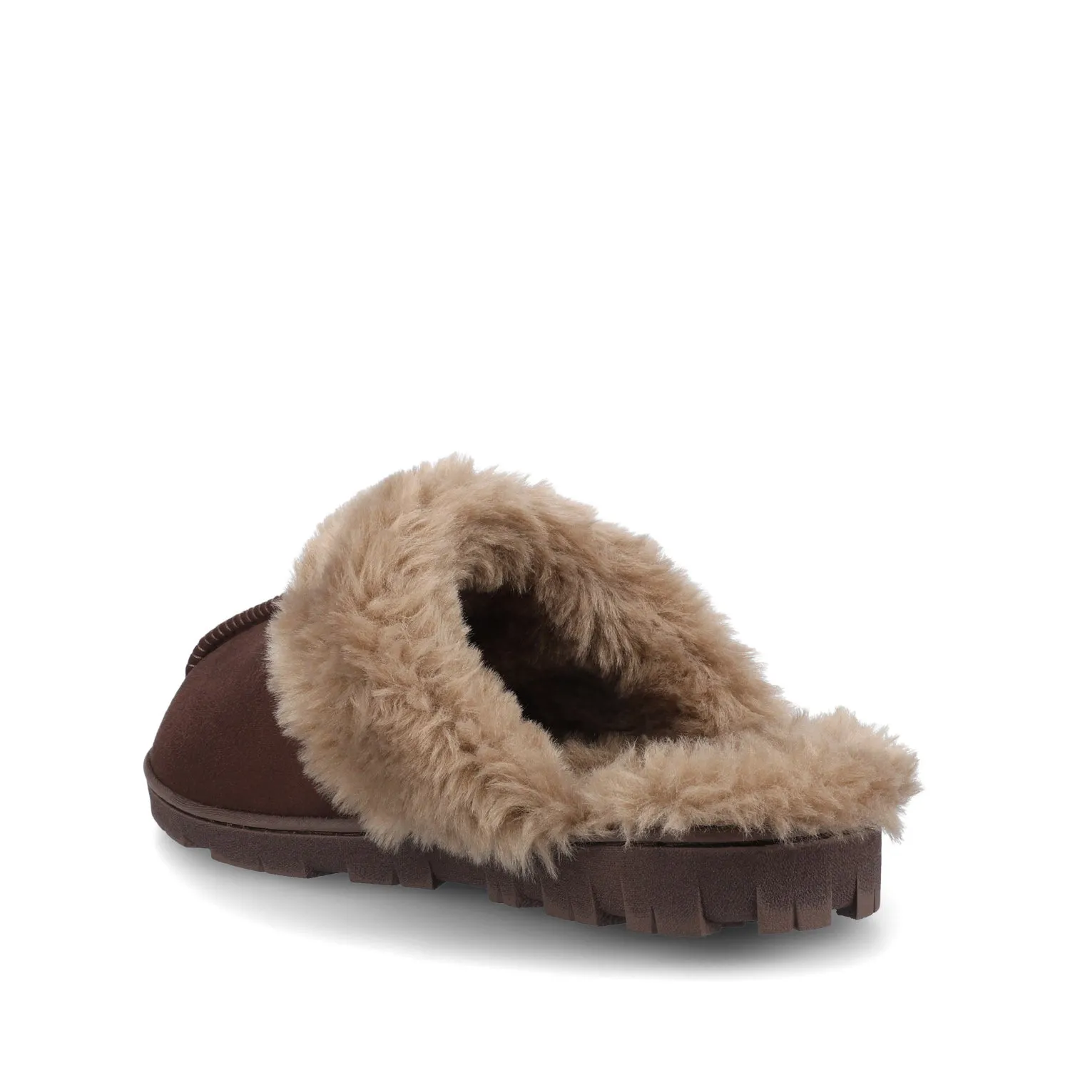 KALLI SLIPPERS IN FAUX SUEDE - Chocolate Faux Suede sold by Journee Collection product image thumbnail 3