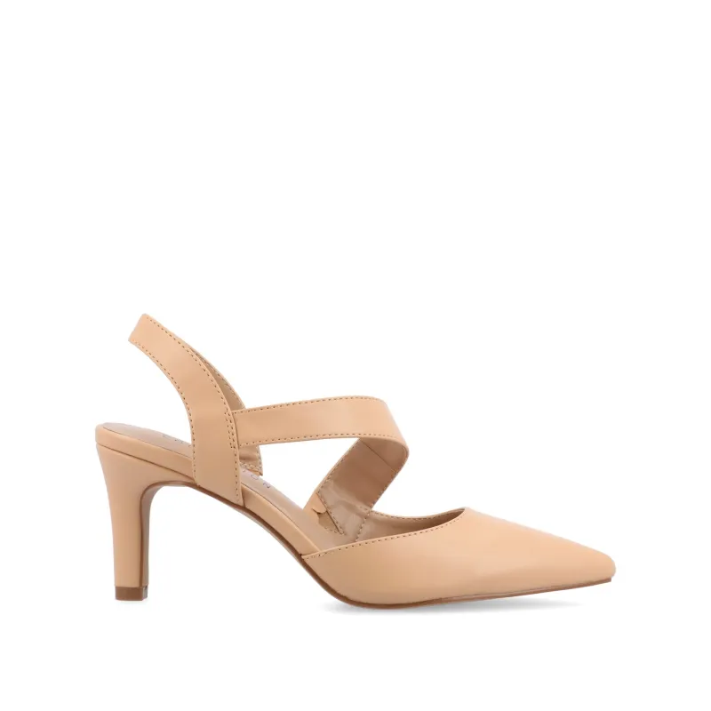SCARLETT STILETTO HEELS IN PATENT - Nude sold by Journee Collection