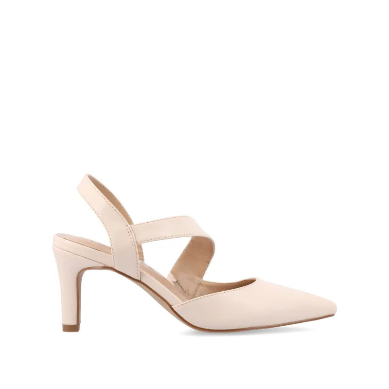 SCARLETT STILETTO HEELS IN PATENT - Beige sold by Journee Collection
