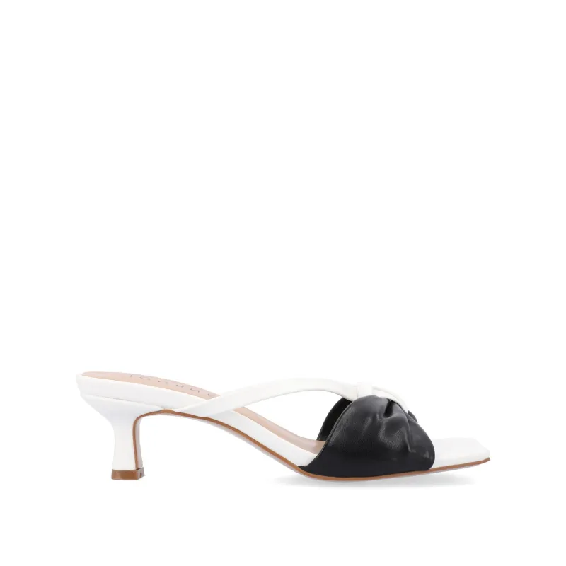 STARLING KITTEN HEELS IN VEGAN LEATHER - Black sold by Journee Collection