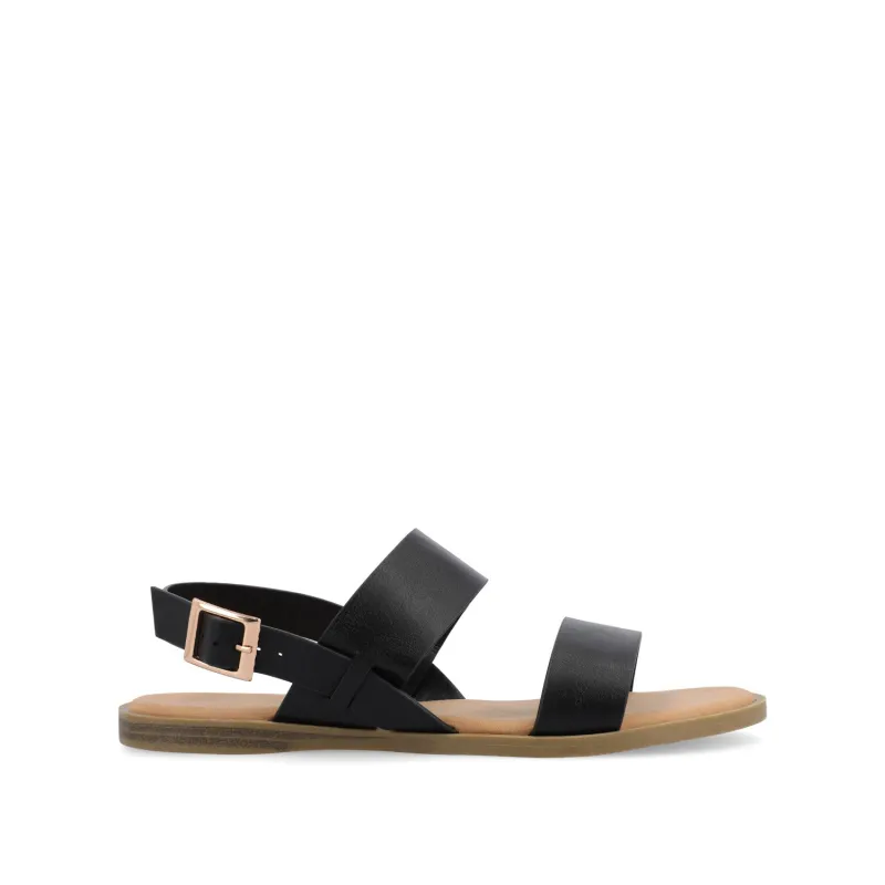LAVINE SANDALS IN VEGAN LEATHER - Black sold by Journee Collection