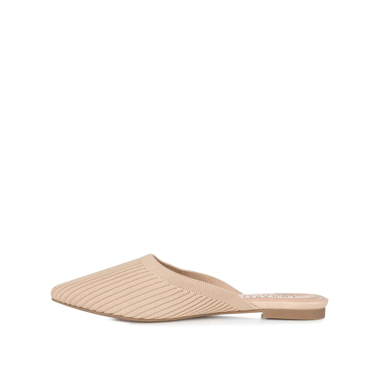 ANIEE MULE FLATS IN BASIC KNIT FABRIC - Off White sold by Journee Collection product image thumbnail 3