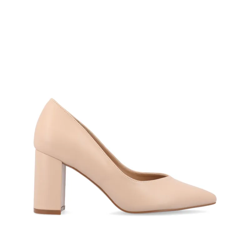 SIMONNE PUMP HEELS IN COOL SHADES - Vanilla sold by Journee Collection