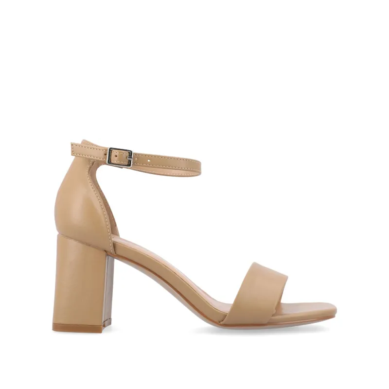 VALENNCIA STRAPPY HEELS IN WARM SHADES - Honey made by Journee Collection