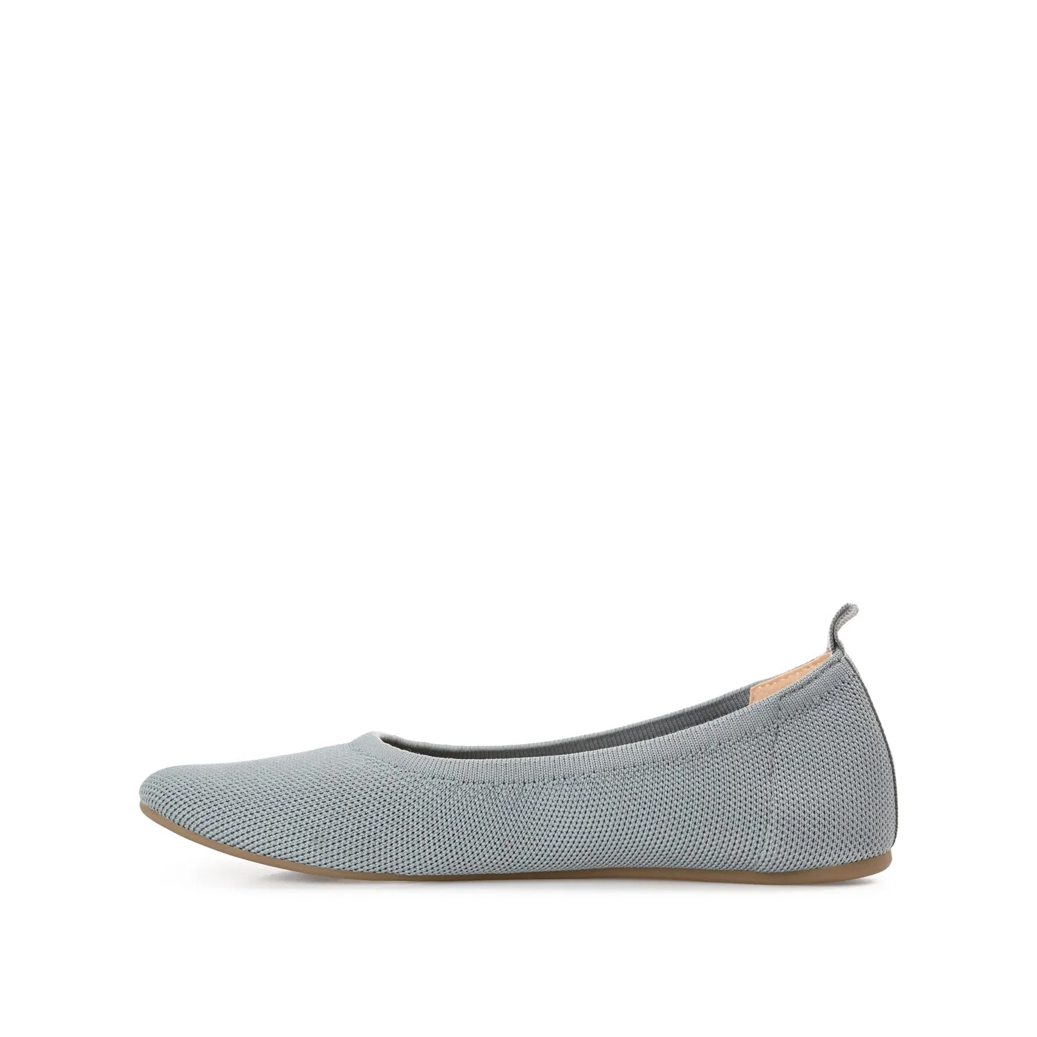 BALLET FLAT IN FABRIC (WIDE) - Grey sold by Journee Collection product image thumbnail 3