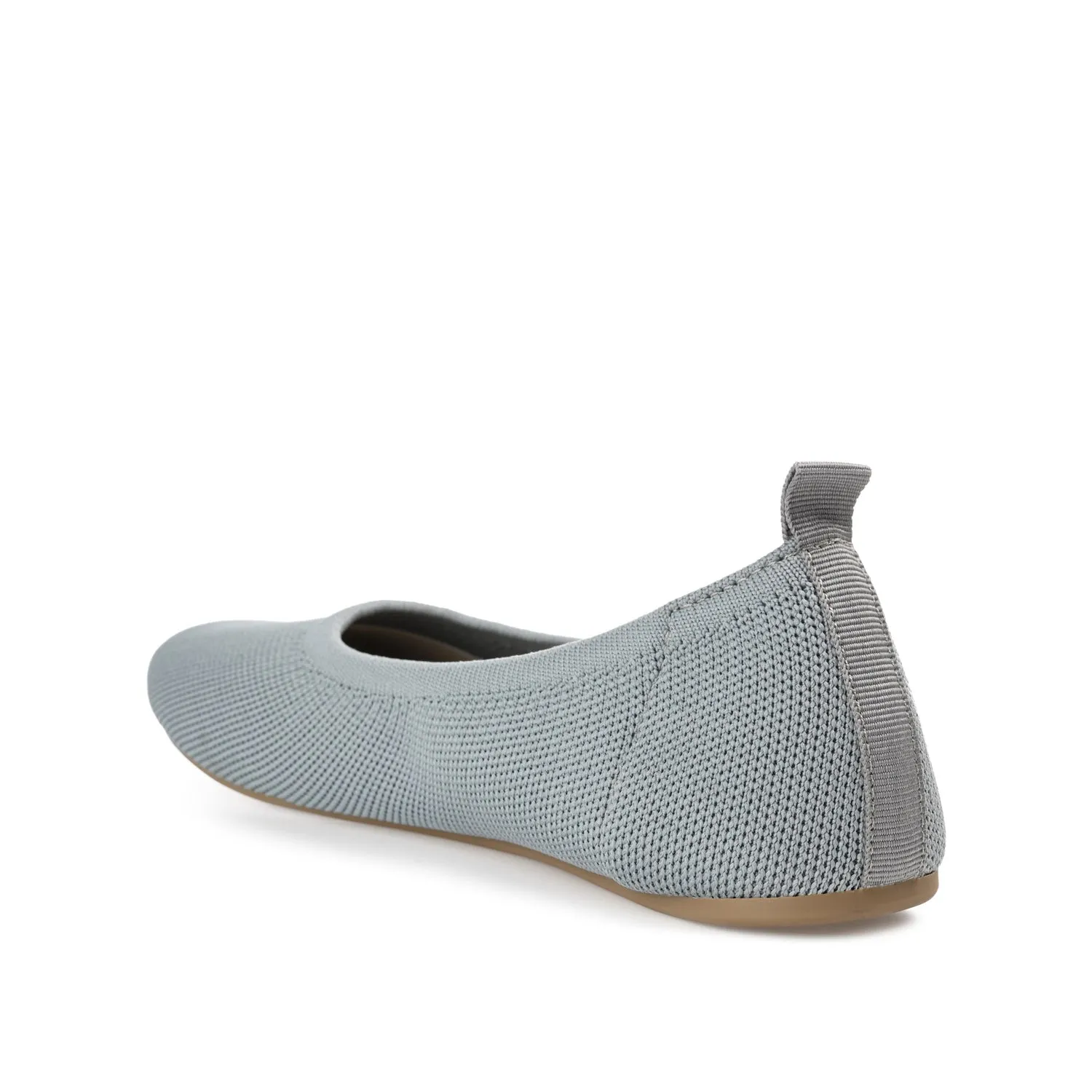 BALLET FLAT IN FABRIC (WIDE) - Grey sold by Journee Collection product image thumbnail 4
