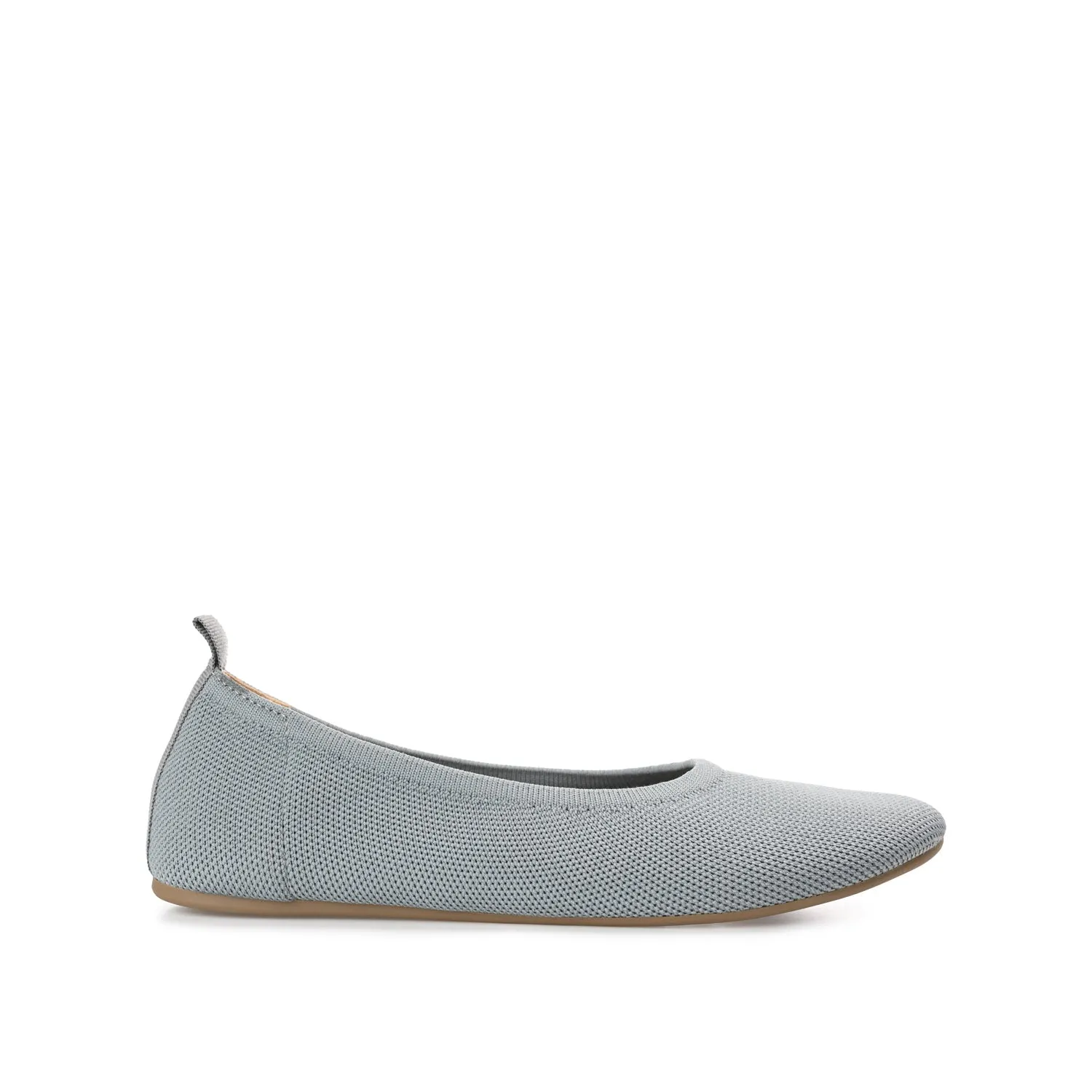BALLET FLAT IN FABRIC (WIDE) - Grey sold by Journee Collection