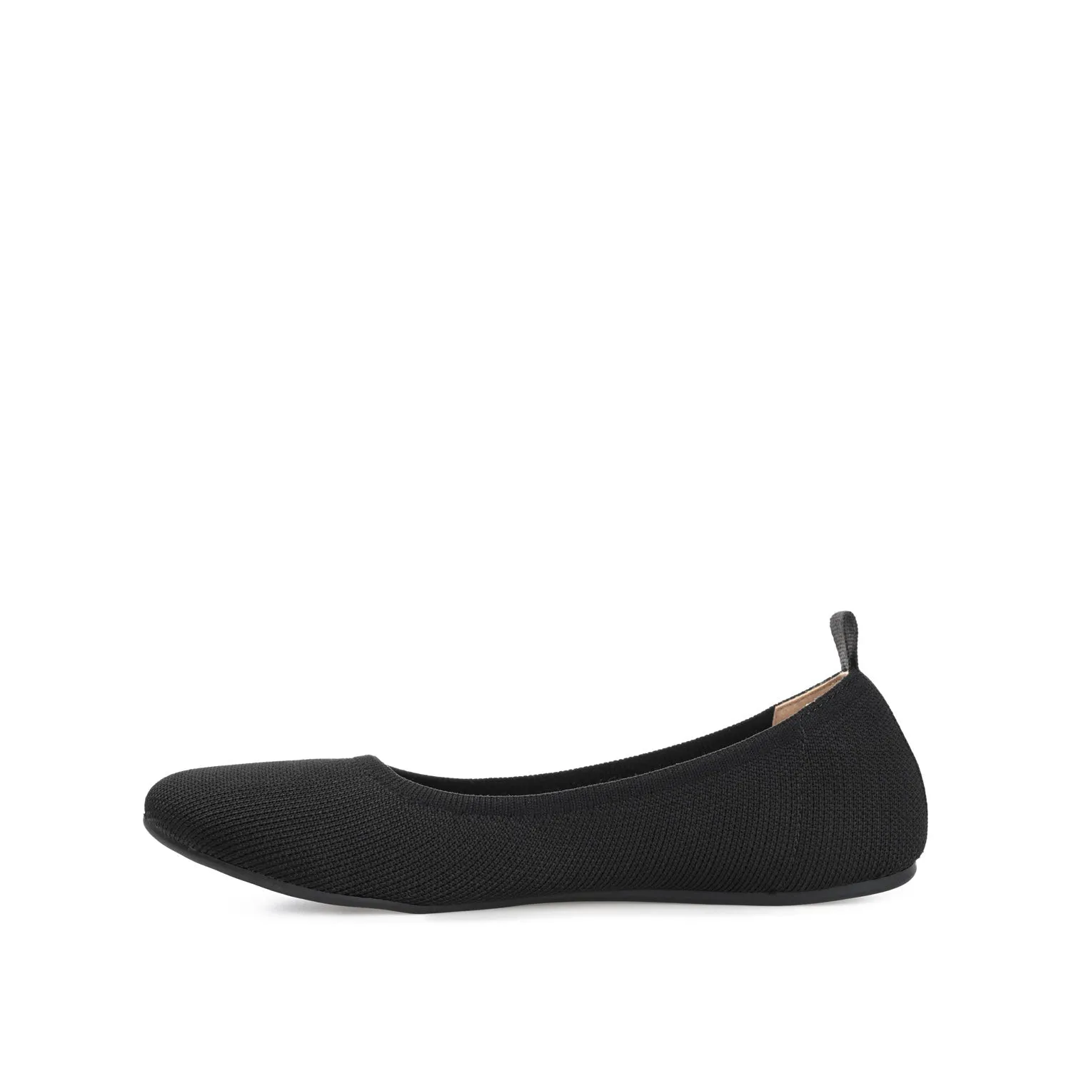 BALLET FLAT IN FABRIC (WIDE) - Black sold by Journee Collection product image thumbnail 3