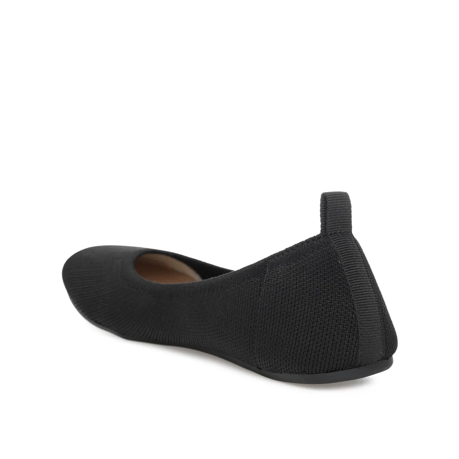 BALLET FLAT IN FABRIC (WIDE) - Black sold by Journee Collection product image thumbnail 4
