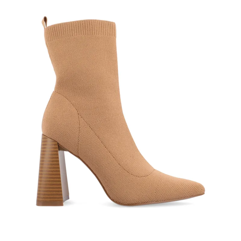 NORALINN SOCK BOOTIES IN WIDE - Tan sold by Journee Collection