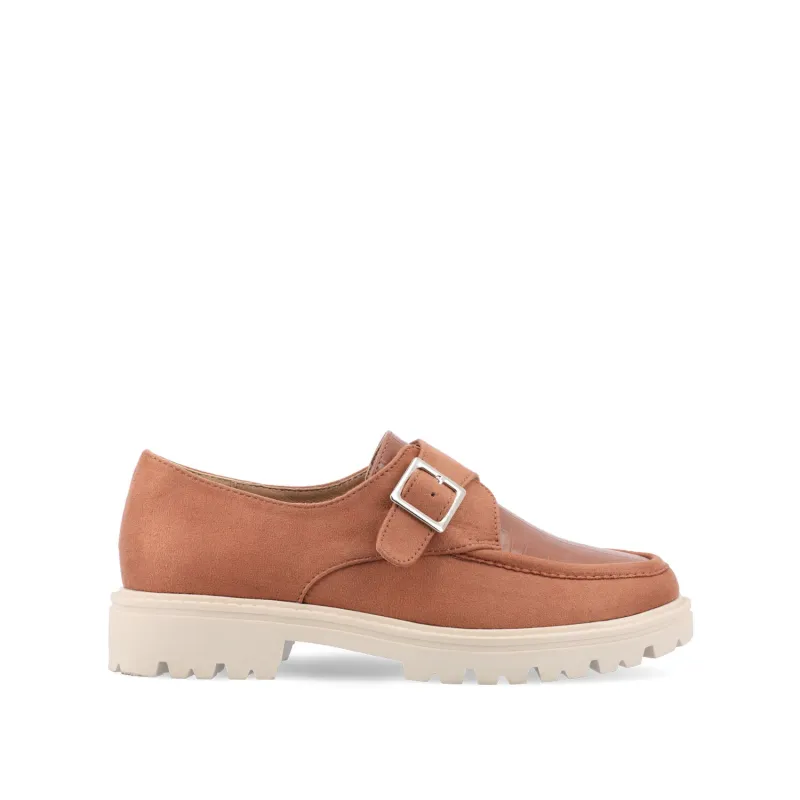 AZULA OXFORD FLATS IN VEGAN LEATHER - Tan sold by Journee Collection