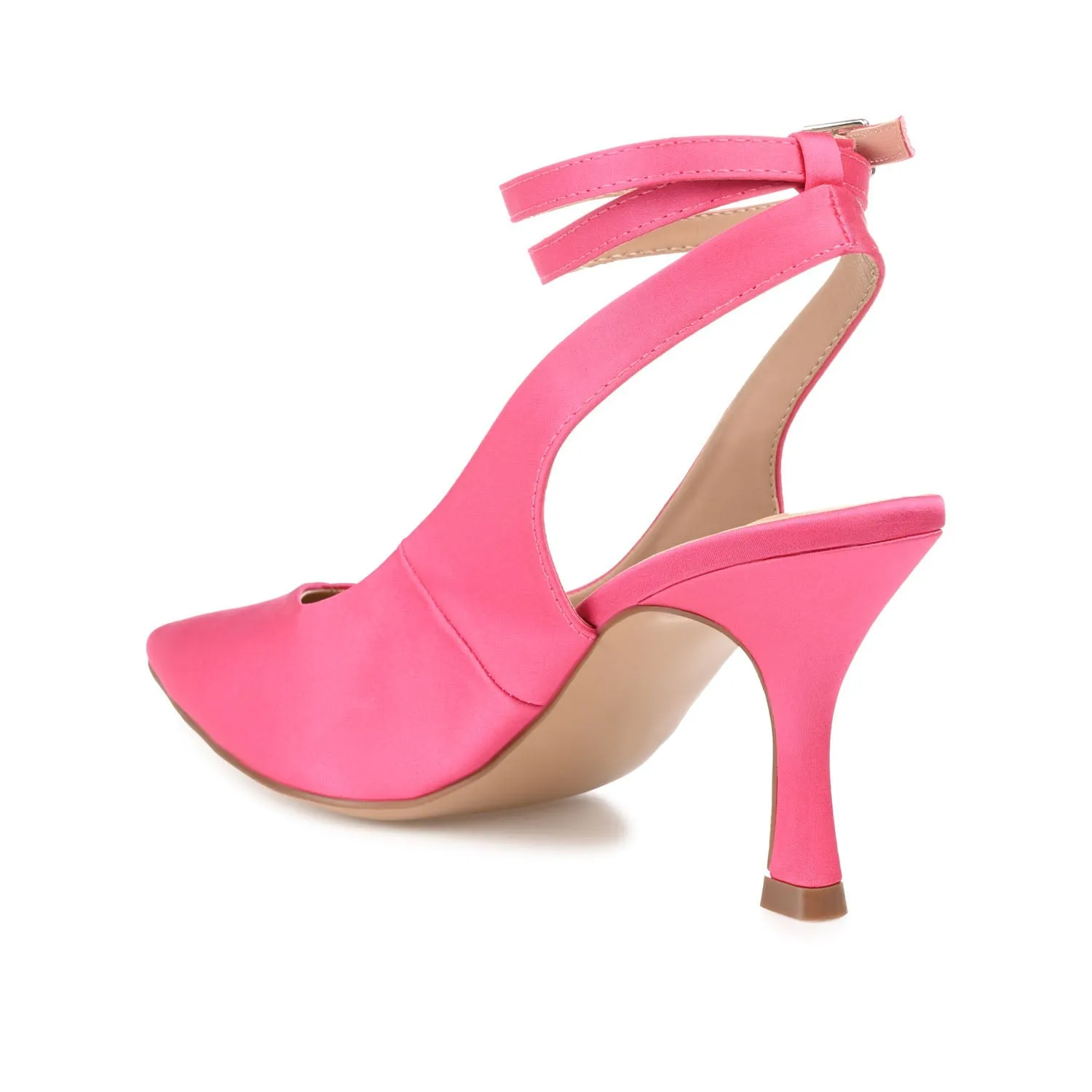 MARCELLA STILETTO PUMP HEELS IN WIDE - Hot Pink sold by Journee Collection product image thumbnail 4