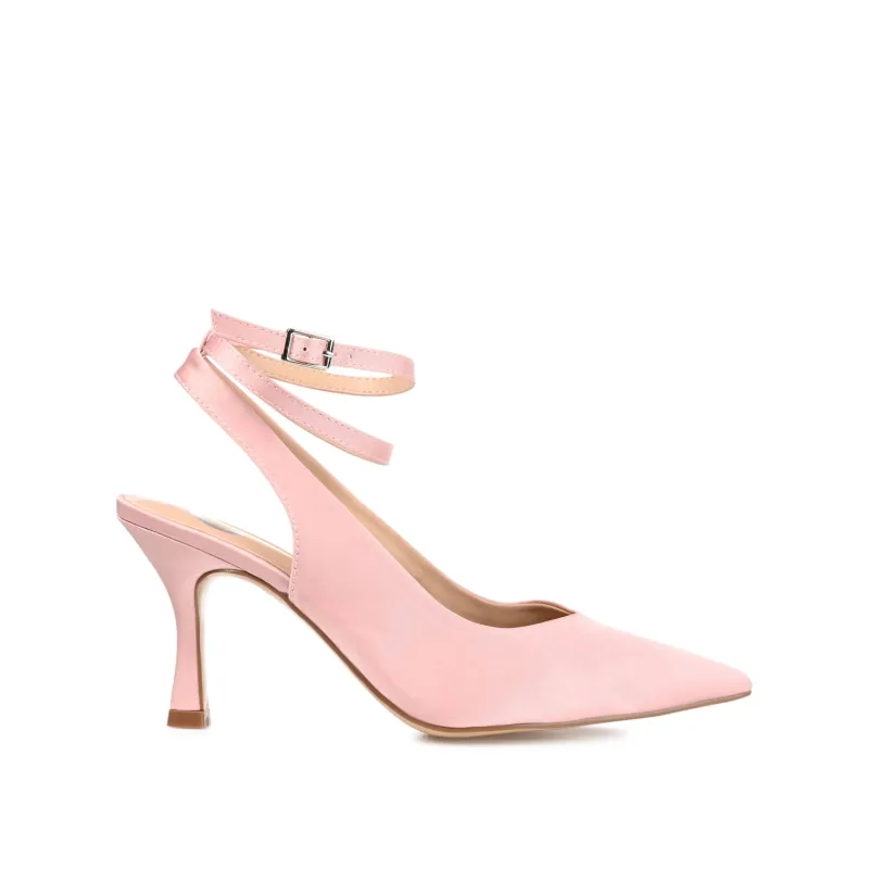 MARCELLA STILETTO PUMP HEELS IN WIDE - Pink sold by Journee Collection
