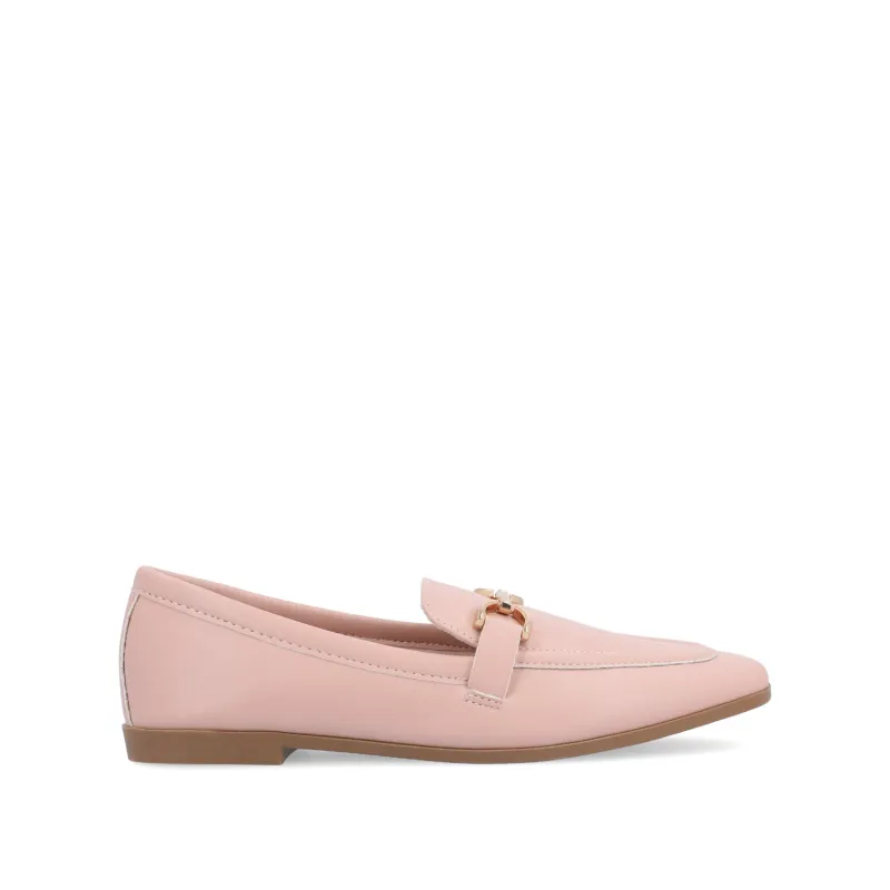 MIZZA LOAFER FLATS IN WIDE - Pink sold by Journee Collection