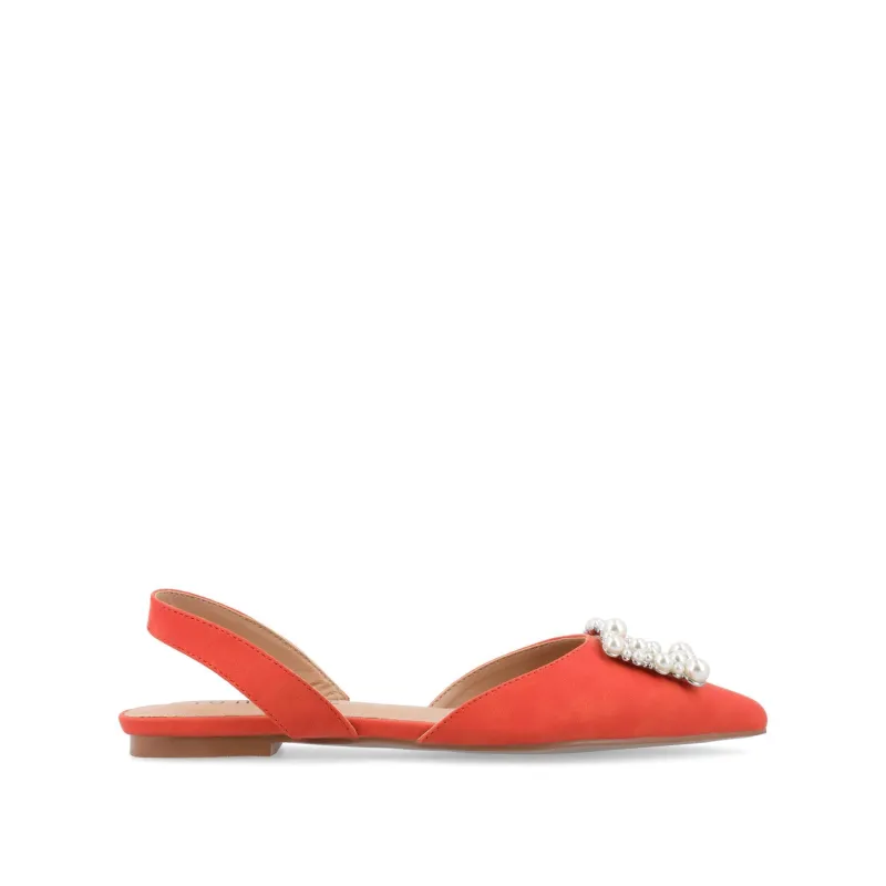 HANNAE SLINGBACK FLATS - Orange sold by Journee Collection