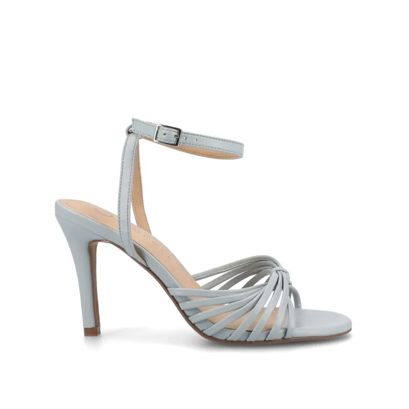 VANITA STILETTO HEELS IN VEGAN LEATHER - Blue sold by Journee Collection