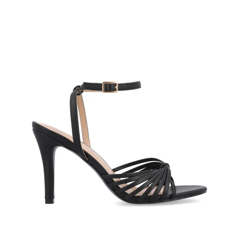 VANITA STILETTO HEELS IN VEGAN LEATHER - Black sold by Journee Collection
