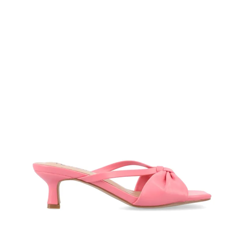 STARLING SLIP ON KITTEN HEELS IN STATEMENT - Pink sold by Journee Collection