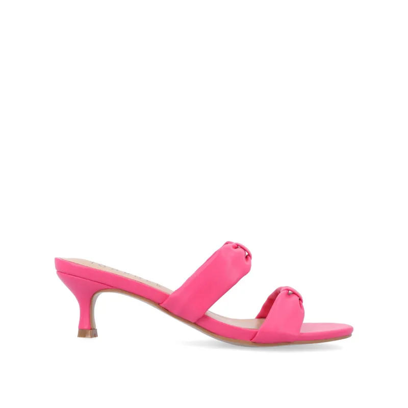 DYLLAN KITTEN HEELS IN VEGAN LEATHER - Pink made by Journee Collection