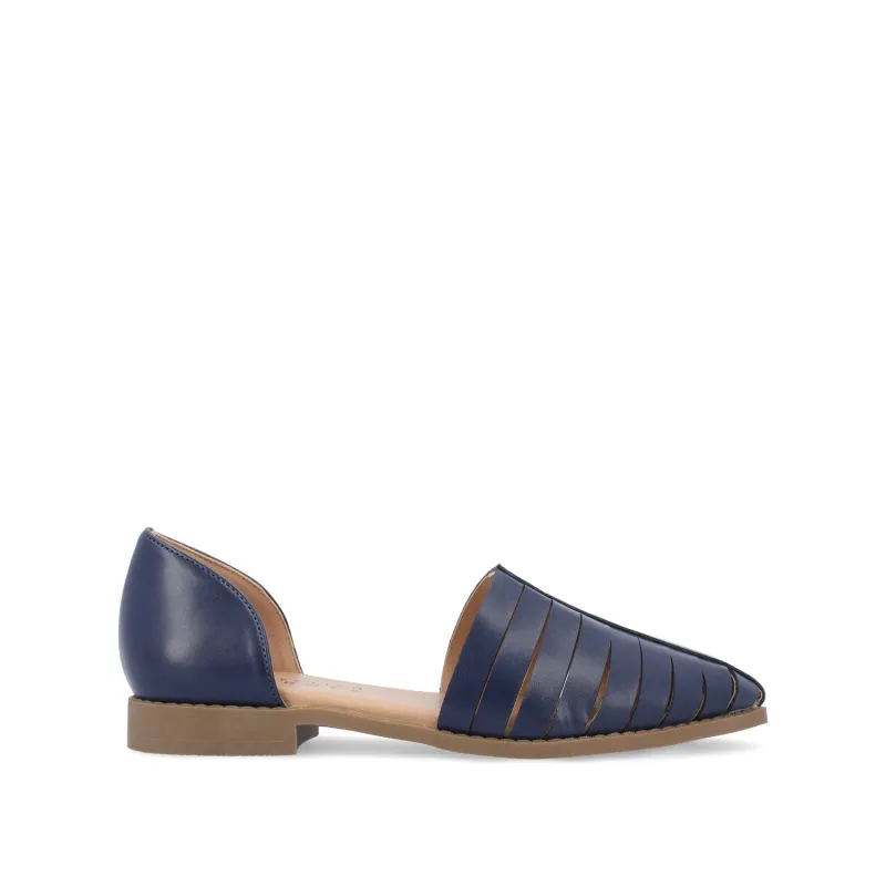 ANYAH D'ORSAY FLATS IN VEGAN LEATHER - Blue sold by Journee Collection