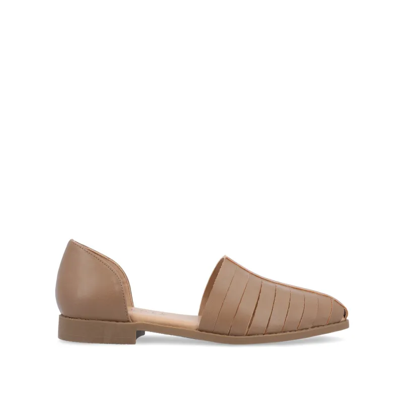 ANYAH D'ORSAY FLATS IN VEGAN LEATHER - Taupe sold by Journee Collection