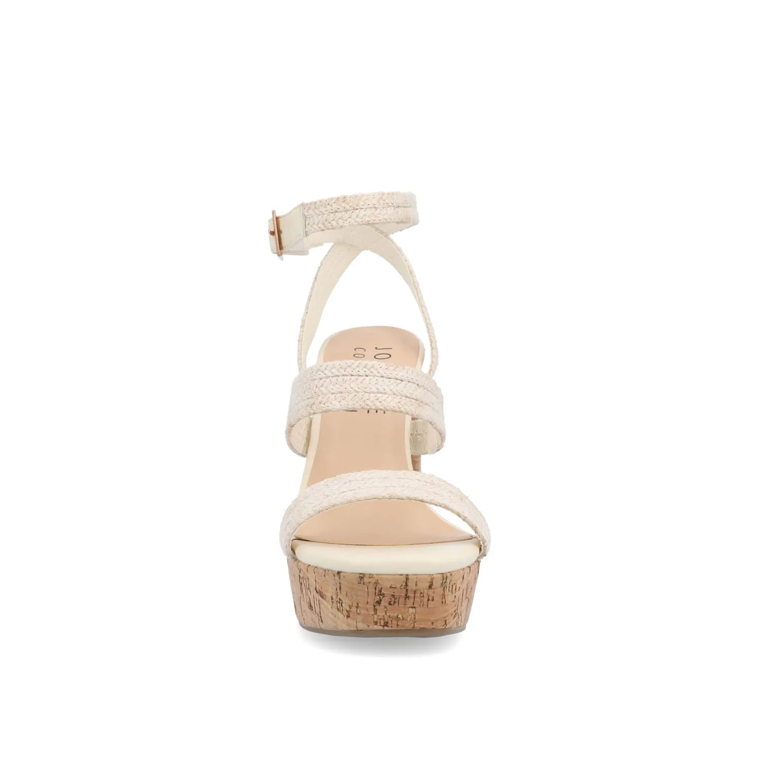 SIENNE HEELED SANDALS IN ROPE - Ivory sold by Journee Collection product image thumbnail 5