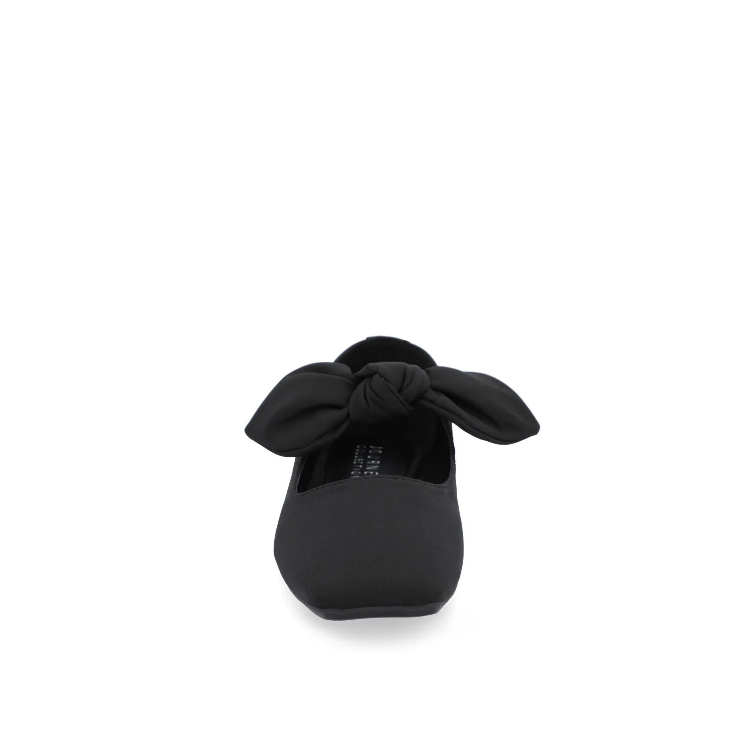 SERALINN BALLET MARY JANE FLATS IN FABRIC - Black Fabric sold by Journee Collection product image thumbnail 5