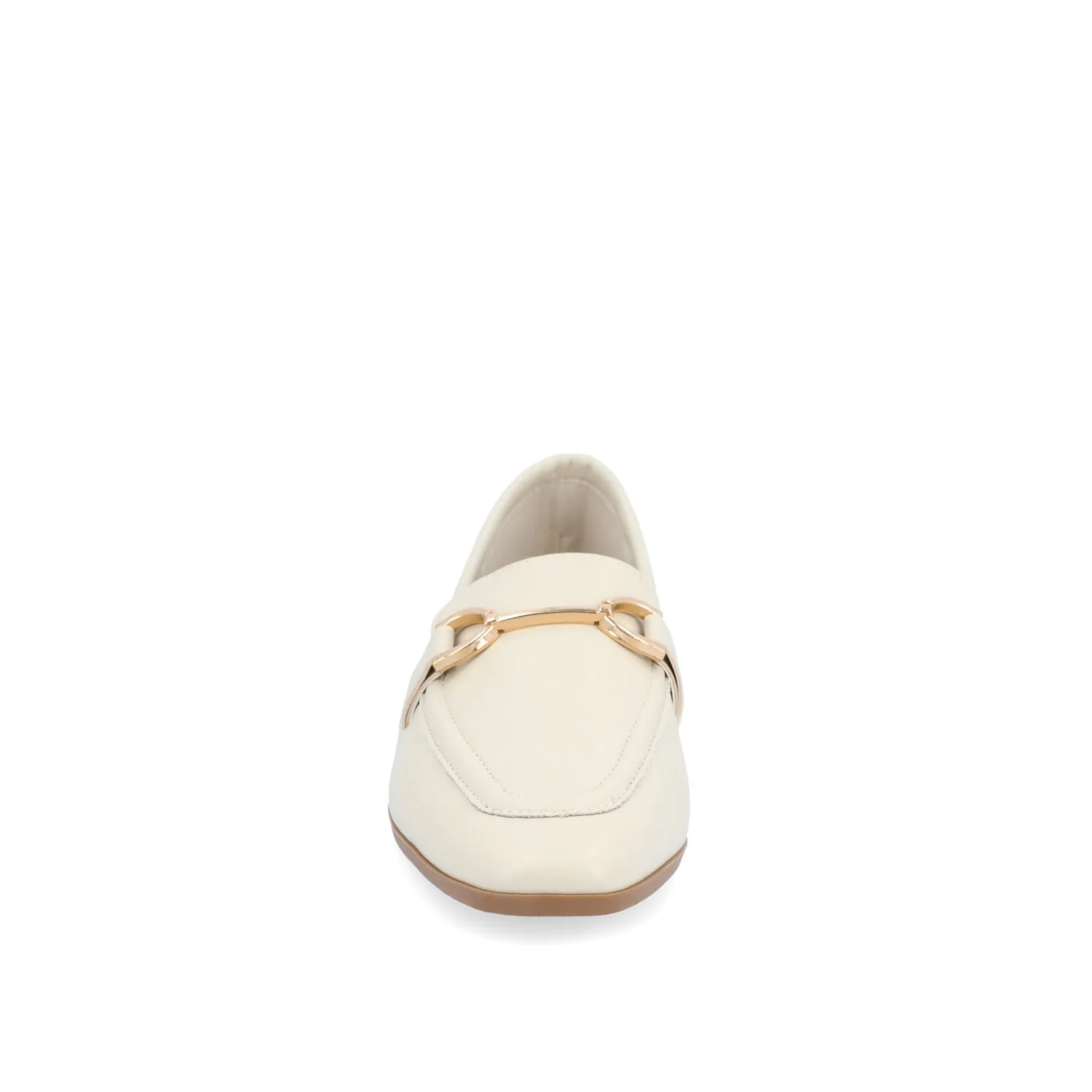 MIZZA LOAFER FLATS IN VEGAN LEATHER - Bone PU sold by Journee Collection product image thumbnail 5