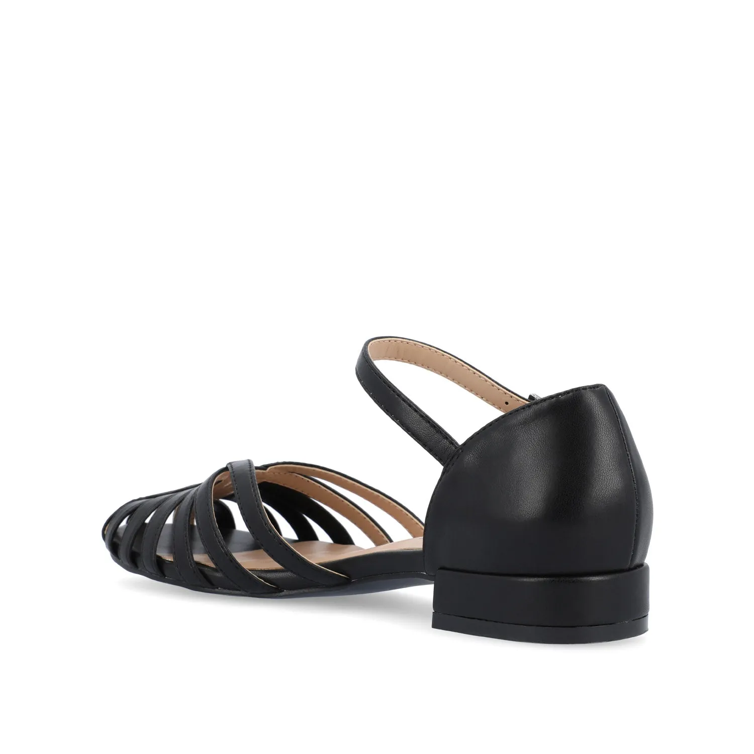JOANNAH FISHERMAN SANDALS IN VEGAN LEATHER - Black sold by Journee Collection product image thumbnail 4