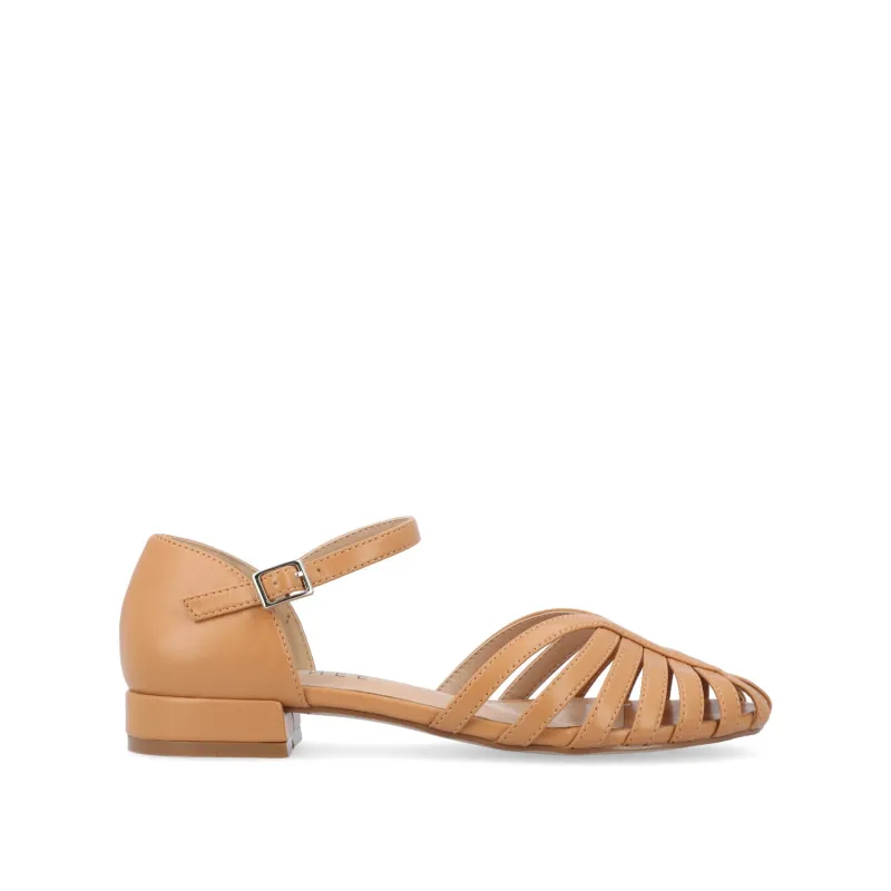 JOANNAH FISHERMAN SANDALS IN VEGAN LEATHER - Tan sold by Journee Collection