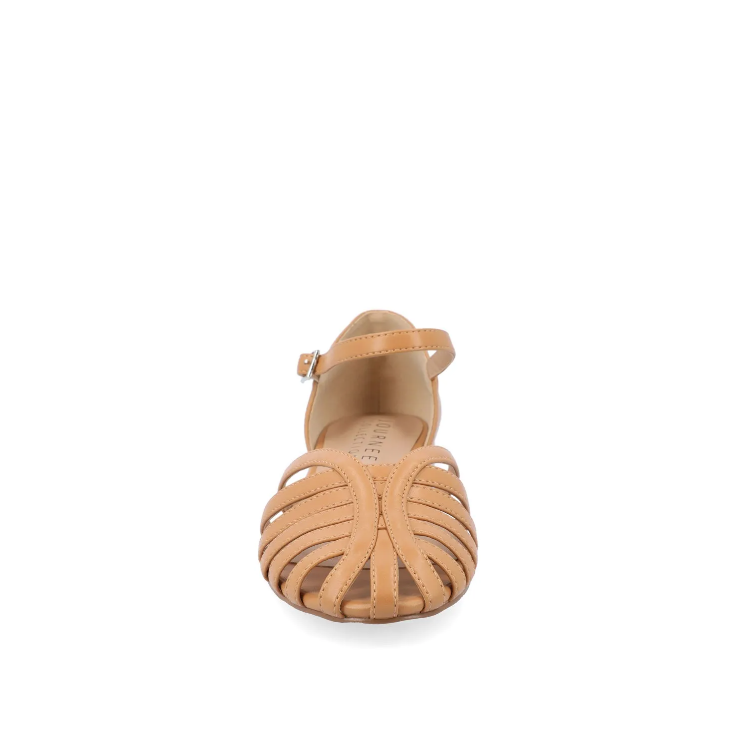 JOANNAH FISHERMAN SANDALS IN VEGAN LEATHER - Tan sold by Journee Collection product image thumbnail 5