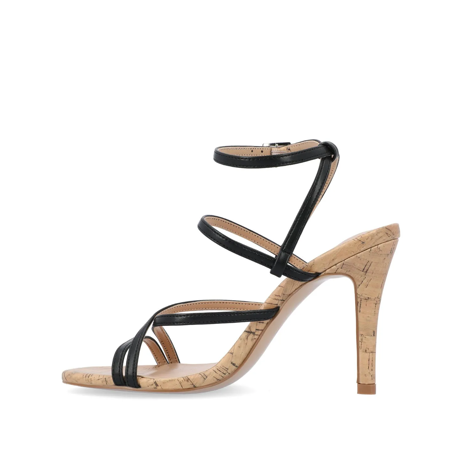 FYLISSA HEELED SANDALS IN VEGAN LEATHER - Black sold by Journee Collection product image thumbnail 3