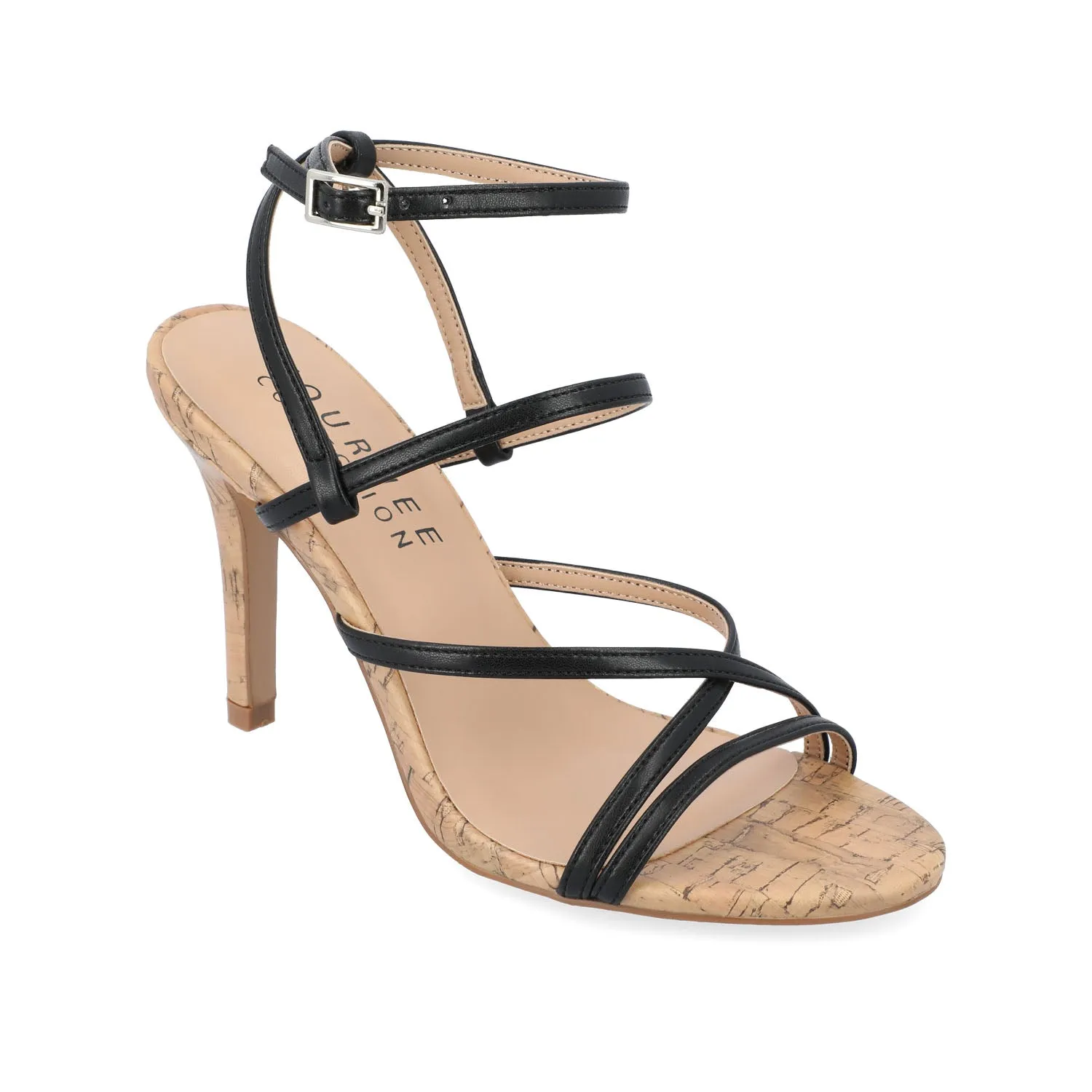 FYLISSA HEELED SANDALS IN VEGAN LEATHER - Black sold by Journee Collection product image thumbnail 2