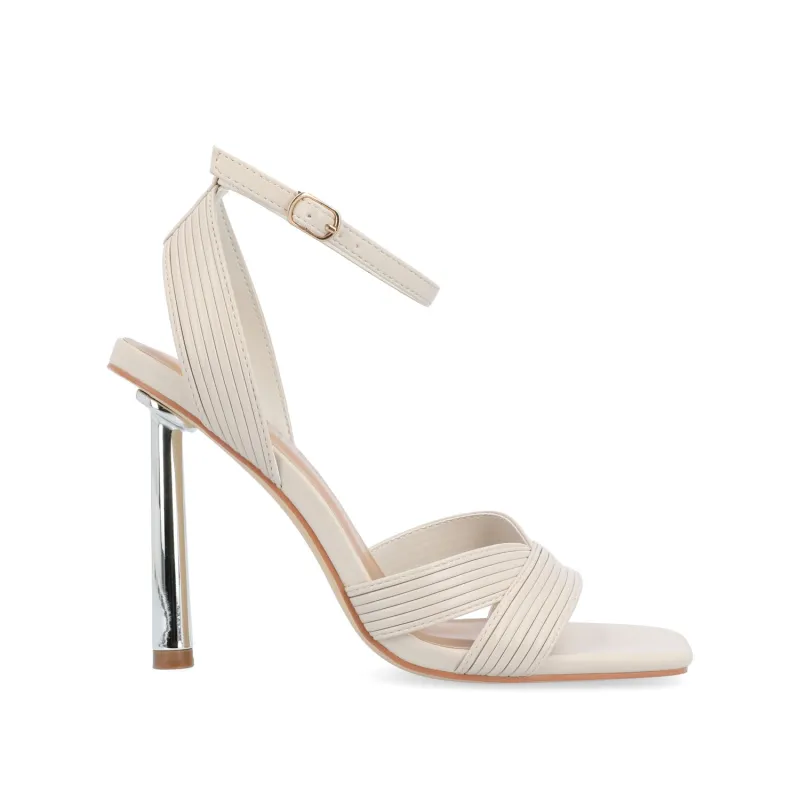 ANNETT HEELED SANDALS - Sand sold by Journee Collection
